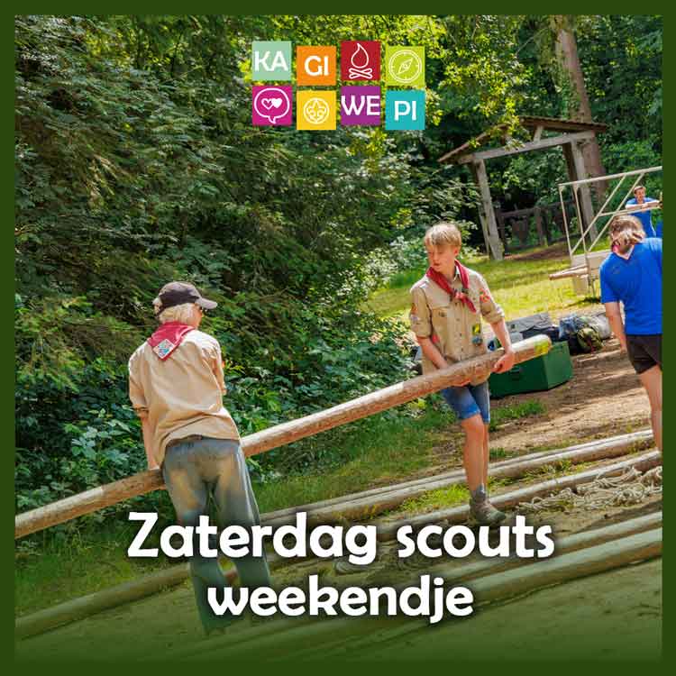 Zaterdag scouts weekendje